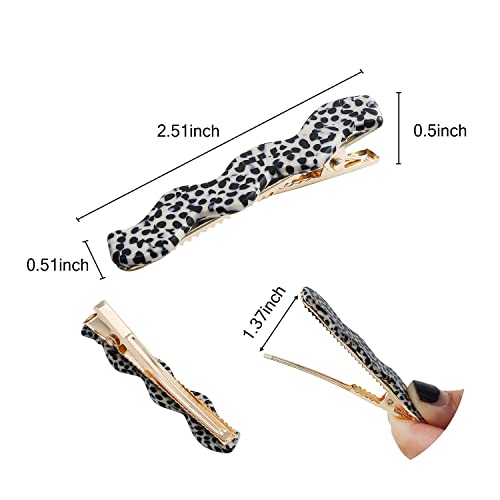 Toderoy 8 Pcs French Design Hair Barrette Tortoise Shell Celluloid Crocodile Clips For Women Acetic Acid Hair Accessories For Girls #TOP1