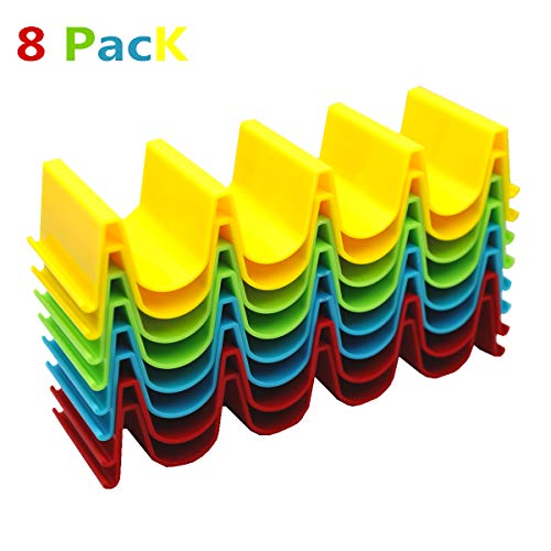 PInCute Taco Holder Stand - Set of 8, Taco Truck Tray Style Rack