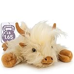 Marysun Microwavable Highland Cow Stuffed Animal - Weighted Stuffed Animal Plush, Heating Pad for Period Cramps, Cozy Gift for Girls|Women|Kids|Elderly People