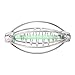 Fishing Feeder, Pack of 10 Stainless Steel Spring Fishing Feeder Bait Cage Holder Tackle Accessory with Pendant Bead Portable Fishing Tool Fishing Feeder Basket for (Extra Large