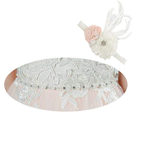 Bow Dream Lace Flower Girl Dress Tulle Wedding First Holy Communion Baptism Dress2