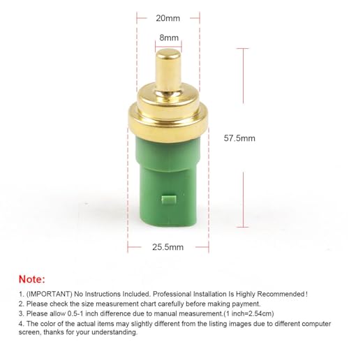 Sensor de temperatura de refrigerante para Audi A4 y VW Golf 078919501C 6