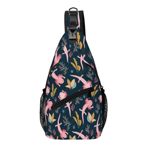 Crossbody backpack for men and women, chest bag, crossbody bag, suitable for travel, sports, running, hiking