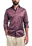 eterna Herren unifarbenes Soft Tailoring Shirt MODERN FIT 1/1 lila 39_H_1/1