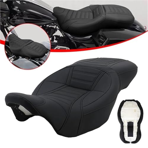 Cojín de asiento para motos compatible con Touring CVO Street Glide 2009-2022 2