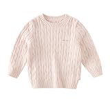 DAVE&BELLA Baby Knit Sweater, Toddler Girls Boys Crewneck...
