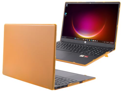 Carcasa rígida HP 15-FC 15-FD mCover con ventilación inferior para laptop naranja