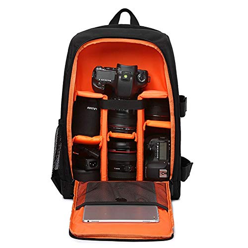 Fotorucksack Wasserdicht SLR Foto Rucksack Kamera Laptop Kamerarucksack Outdoor Sling Spiegelreflex Rucksäcke Camera Bag Backpack Orange