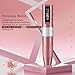 POPUPMU Wireless Tattoo Gun 3.0mm Stroke 2V Start-up PMU Rotary Tattoo Pen with Coreless Motor OLED Display Extra 800mAh Battery for HairStrokes Lips Professional Tattoo Artist Supply Pink(MINI DIVA)