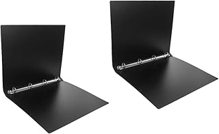 BESTOYARD Fichário 2 Peças Pasta De Quatro Furos Protetor De Mesa Transparente Capa De Metal De Bolso Pasta A4 Sem Perfurador Protetor De Folhas Soltas Pasta De Transferência Pasta De