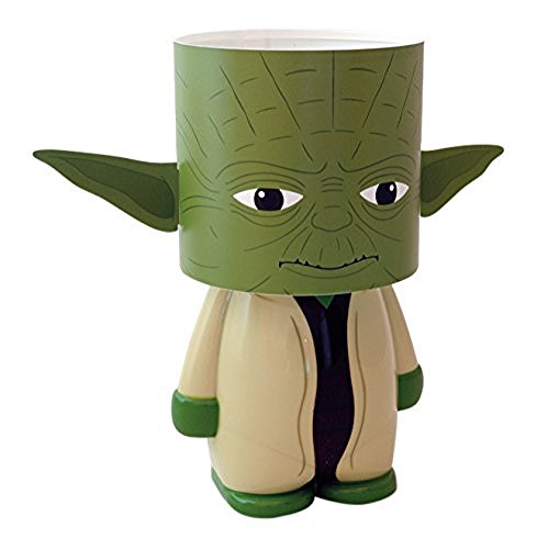 Look Alite Gr90458 Star Wars Yoda Lampada Led da Scrivania con Funzionamento a Batteria o Micro Usb, Plastica, Multicolore, 25...