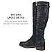 Journee Womens Carly Stacked Heel Riding Boots