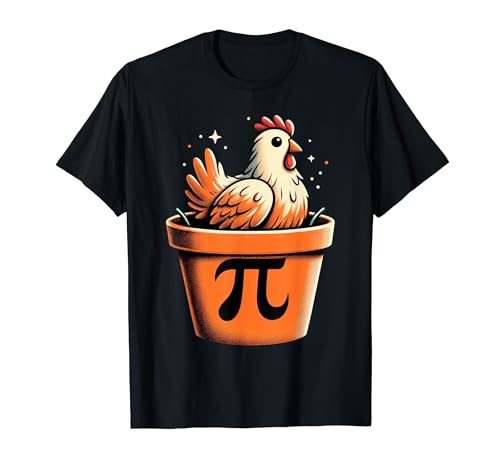 Funny Chicken Pot Pie Shirt for Men Pi Shirt - Funny Maths Maglietta