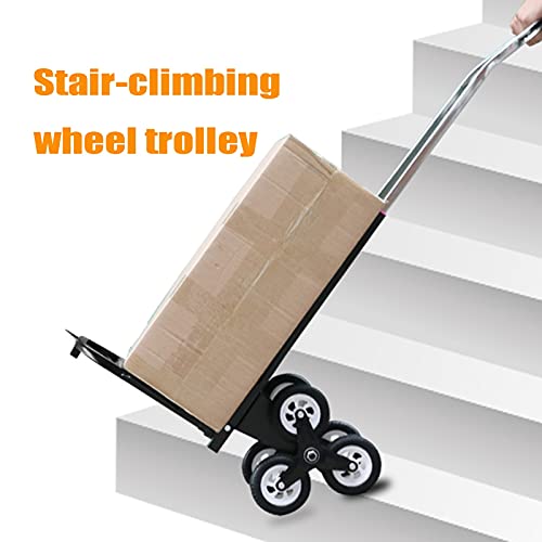 Carretilla plegable portátil de 6 ruedas para escaleras miniatura 3