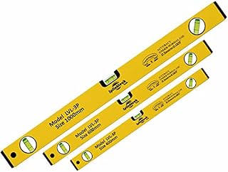 Spirit Level, 3pcs High Accuracy Spirit Level Set Lightweight DIY Builder 400, 600, 1000mm, Aluminum Alloy Level Set, Large Spirit Level with Powerful Magnets