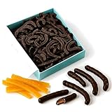 ANDY ANAND CHOCOLATIER Chocolate Covered Orange Peel Bars Infused Fresh Oranges Zest, Handcrafted Dark Chocolate Orange Sticks, Gourmet Chocolate Truffles Gift Box (24 Pcs, 1lb)