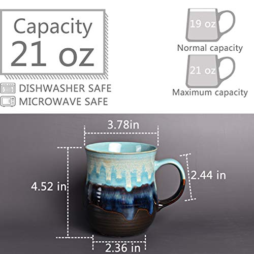 Taza grande de cerámica Bosmarlin 21 onzas miniatura 2