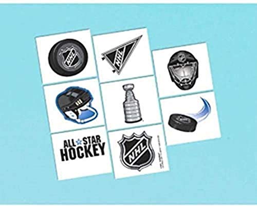 Amscan 393257 NHL Ice Time! Collection Tattoos, Party Favor | 1 piece