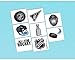 Sports and Tailgating NHL Party NHL Ice Time! Temporary Tattoos Favours, Paper, 2" x 1", Pack of 16