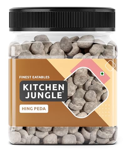 Image of KITCHEN JUNGLE Hing Peda Digestive Churan Goli | After Meal Mouth Freshener Candy | Traditional Pachak Tablets | Hing Flavored Candy | Travel Friendly Jar Pack (350g Pack 2)