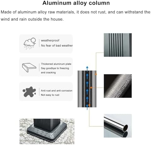 Antifreeze Outdoor Faucet Stand, Weatherproof Freestanding Hose Holder with Brass Faucet, Ideal for Garden Watering & Car Washing, Durable Hydrant Water Feature Fountain