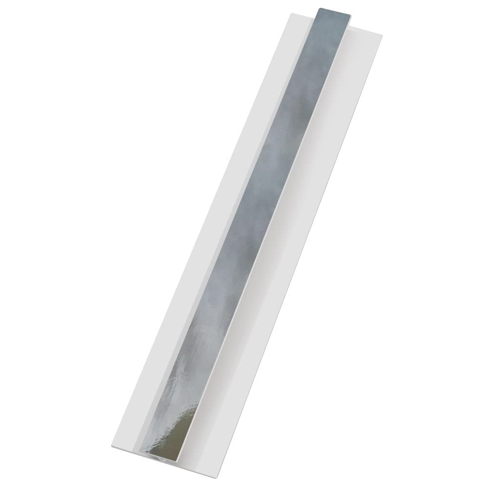 Aquariss Joint/H Trim PVC Plastic Jointing Trim for 10mm Thickness PVC Panel 2.6m Length Silver
