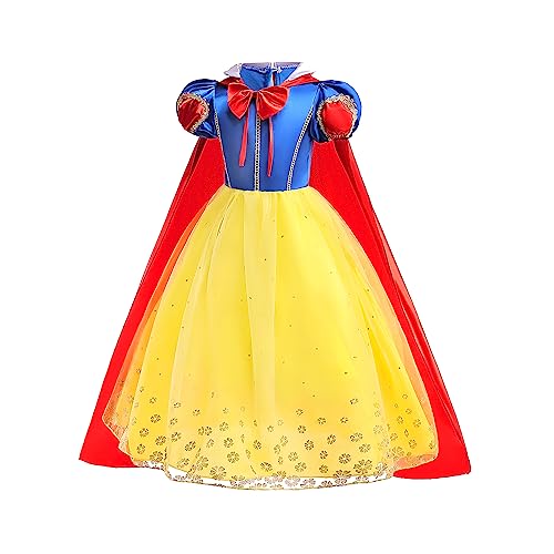 Vestido de Princesa para Niñas Disfraz Blancanieves 5-6 Años miniatura 2