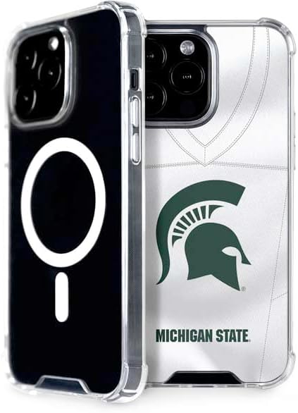 Skinit Phone Case Compatible with MagSafe iPhone 14 Pro Max - Officially Licensed Michigan State University Grey Spartans Logo Design