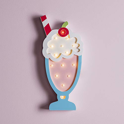 Preisvergleich Produktbild Lights4fun 15er LED Eisbecher Kinderzimmer Nachtlicht warmweiß Timer Batteriebetrieb 30cm