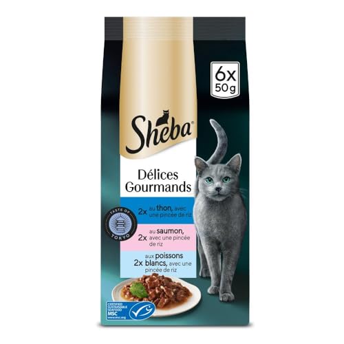 SHEBA Délices Gourmands Sachets fraîcheur 6 x 50g Taste of Tokyo