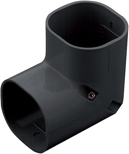 Inaba Denko SC-140-K - Cubierta cosmética de fontanería, esquina delgada de 90°, superficie curvada de 90°, color negro