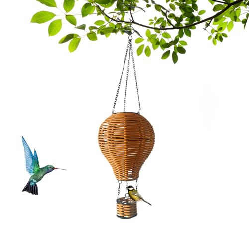 Ahuuen Rattan Laterne, Solargeflecht-Laterne, Hängelampe Mit...