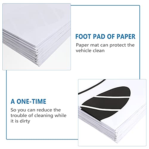 image for BESPORTBLE 50Pcs Car Floor Mat Paper Disposable Automotive Floor Mats 