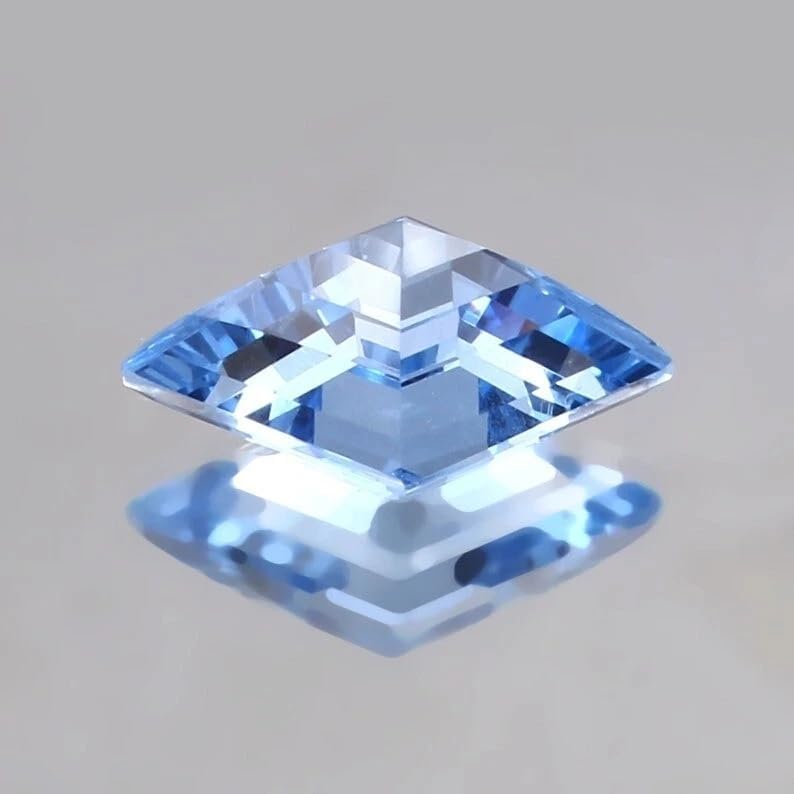 10 Ct Natural Flawless Ceylon Blue Aquamarine Fancy Cut Certified Loose Gemstone for Jewellery Making