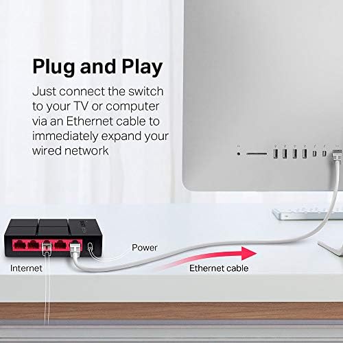 Mercusys MS105G, 5-Port 10/100/1,000 Mbps Masaüstü Switch - Görsel 6
