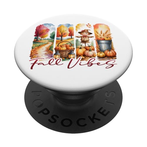 Fall Vibes Shirt Autumn Cozy Season Fall Country Farmer Life PopSockets Adhesive PopGrip