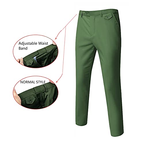 Wulful Men’s Slim Fit Suit One Button 3-Piece Blazer Dress Business Wedding Party Jacket Vest & Pant #TOP6