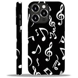 yicomon Compatible with iPhone 12/12Pro Case, Music Note Pattern Print Matte Phone Case Durable Fashion Funny Liquid Silicone Case Soft Anti-Scratch Shockproof Protective Cover