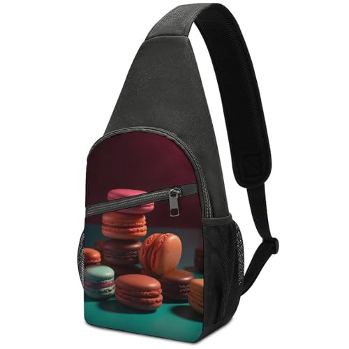 Morrales tipo sling para senderismo y uso casual blanco miniatura 1