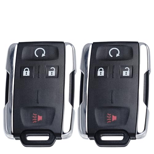 SUPALAND Key Fob Shell Case Replacement Fits for Chevy Silverado Colorado GMC Sierra Canyon 2014-2023 Keyless Entry Remote Control 4 Button Pad Outer Cover with Keychain M3N-32337100 (Set of 2) by SUPALAND - Image 8