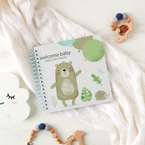 C.R. Gibson Spiral Bound Baby Photo Journal, 8.75" x 9", Forest Friends — 사진 7