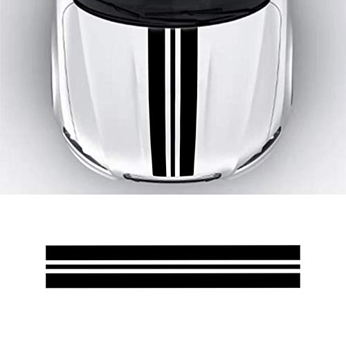 Lanzmyan Car Hood Decal Sticker Dbs005 Universal Hood Racing Body Side Vinyl Modified Stripe Exterior Decoration Decal Black #TOP1