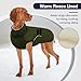 IECOii Winterjacken & Wintermäntel Für Hunde,XXXXL Haken & Schleife Hundejacke,Fleecemantel Hund,Wintermantel Hund Wasserdicht,Wintermantel Für Große Hunde,Einfaches EIN/Ausschalten,Armeegrön,4XL