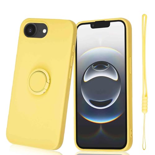 �yAqier�z�݊��� APPLE iPhone 16E 6.1inch �p �\�t�g �X�}�z�P�[�X�i�C�G���[�j�����O�P�[�X �A�C�t�H��16e 6.1�C���` �ɔ� TPU �ϏՌ� �X�^���h�@�\ 360°��] �ԍڃz���_�[ �g�уJ�o�[ �A�b�v��iphone16e