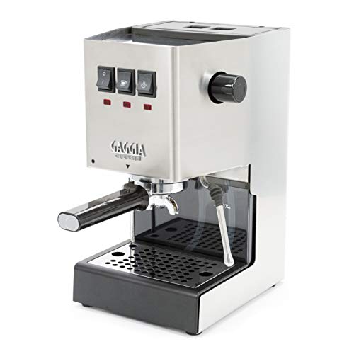 Gaggia RI9380/46 Classic E24 Espresso Machine, Brushed Stainless Steel