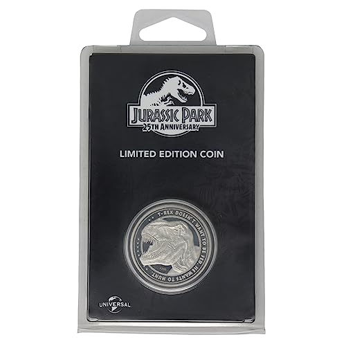 Moneda coleccionable Jurassic Park 25 aniversario T-Rex miniatura 3