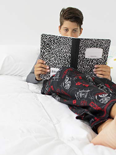 Lego Star Wars Boy's Flannel Pajama Pants (8, Black/Red) #TOP3