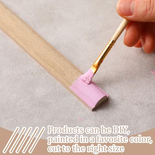 Nuanchu 12 Pcs Unfinished 3D Decorative Wood Trim Molding 15.75inch Decorative Wood Molding Cute DIY Trim for Home Wall Cabinet Shelf Window Door(Cylinder,20mm) by Nuanchu - Image 3