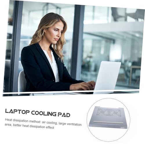 Base para portátil con ventiladores Toddmomy, ajustable, gris miniatura 3