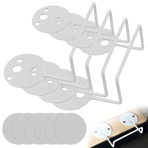 Mattress Slide Stopper, 4Pcs Mattress Retainer Bar, Non Slip Mattress Gripper, Mattress Holder In Place Anti-Slip Baffle, For Most Wooden Bed Frames, Easy To Installation Metal Pad Gripper #TOP3